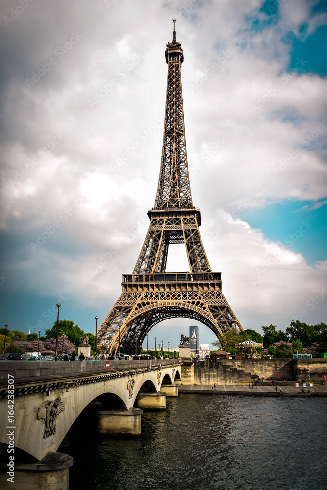 Naklejka Paryż, eiffel, wieża, Francja, Podróż, wieża eiffla, Architektura