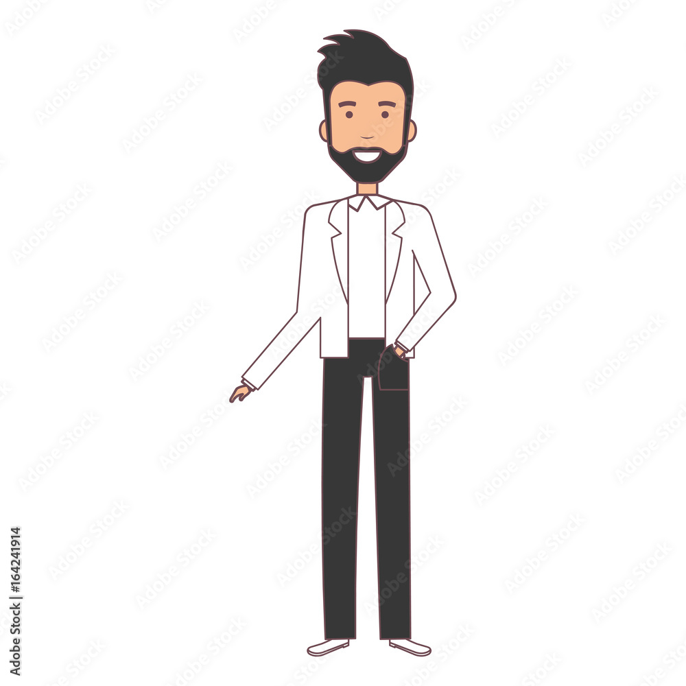 elegant husband avatar character vector illustration design elegant husband avatar character vector illustration design