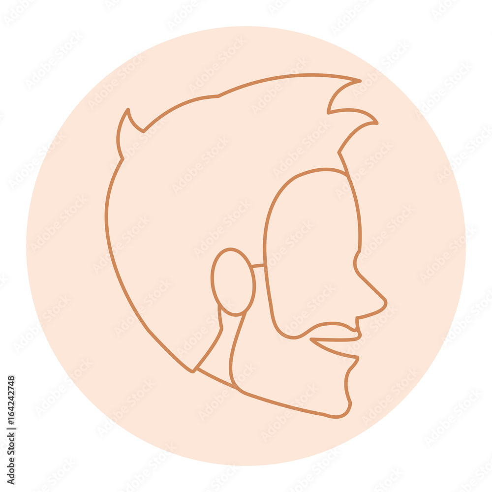 young man head model avatar character vector illustration design young man head model avatar character vector illustration design