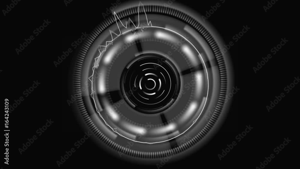 Futuristic user interface HUD. HUD for business applications and for modern games. Spinner Futuristic user interface HUD. HUD for business applications and for modern games. Spinner