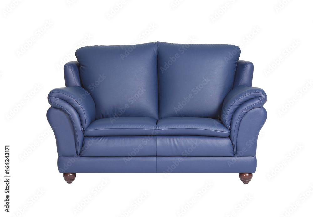 Blue sofa isolated on white background Blue sofa isolated on white background