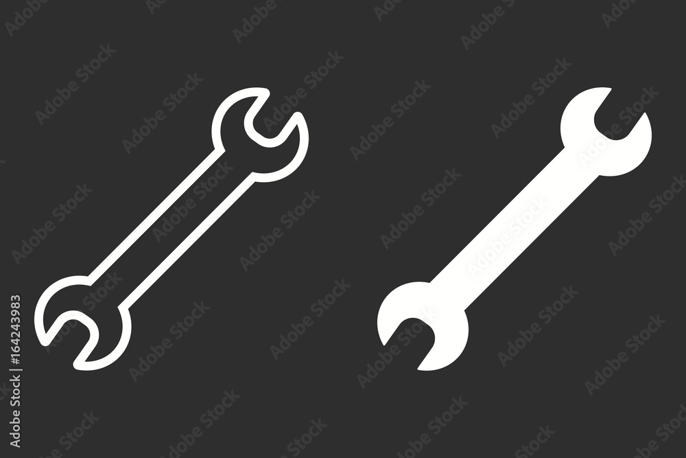 Wrench - vector icon. Wrench - vector icon.
