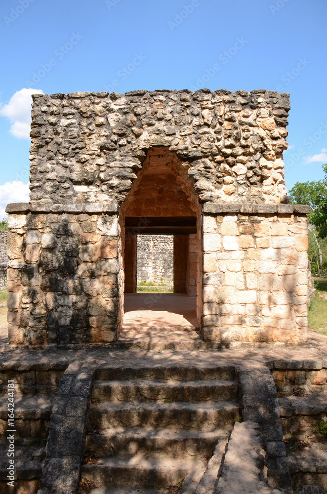 Mayan Arc at Ek Balam, Mexico - obrazy, fototapety, plakaty 