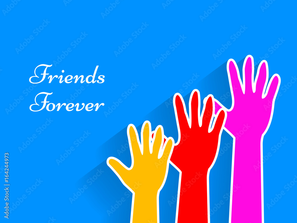illustration of Friendship Day background illustration of Friendship Day background