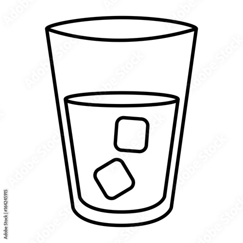 water glass isolated icon vector illustration design