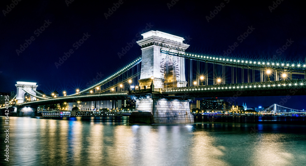 Chain brdige in Budapest, Hungary