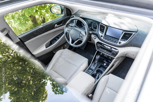 Картината върху платно Luxury car interior.
