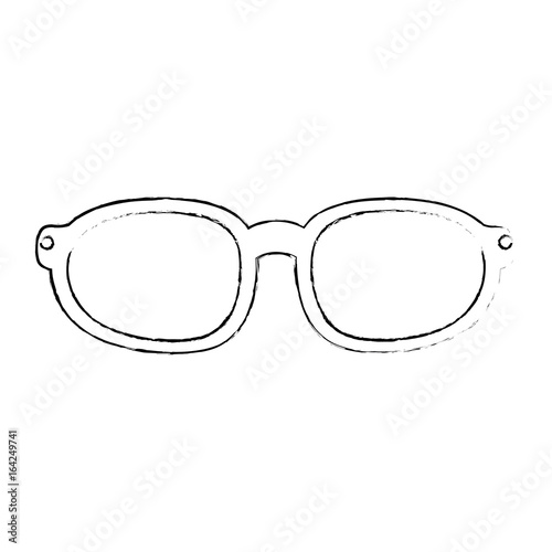 sunglasses icon over white background vector illustration