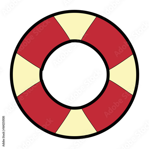safety float icon over white background vector illustration