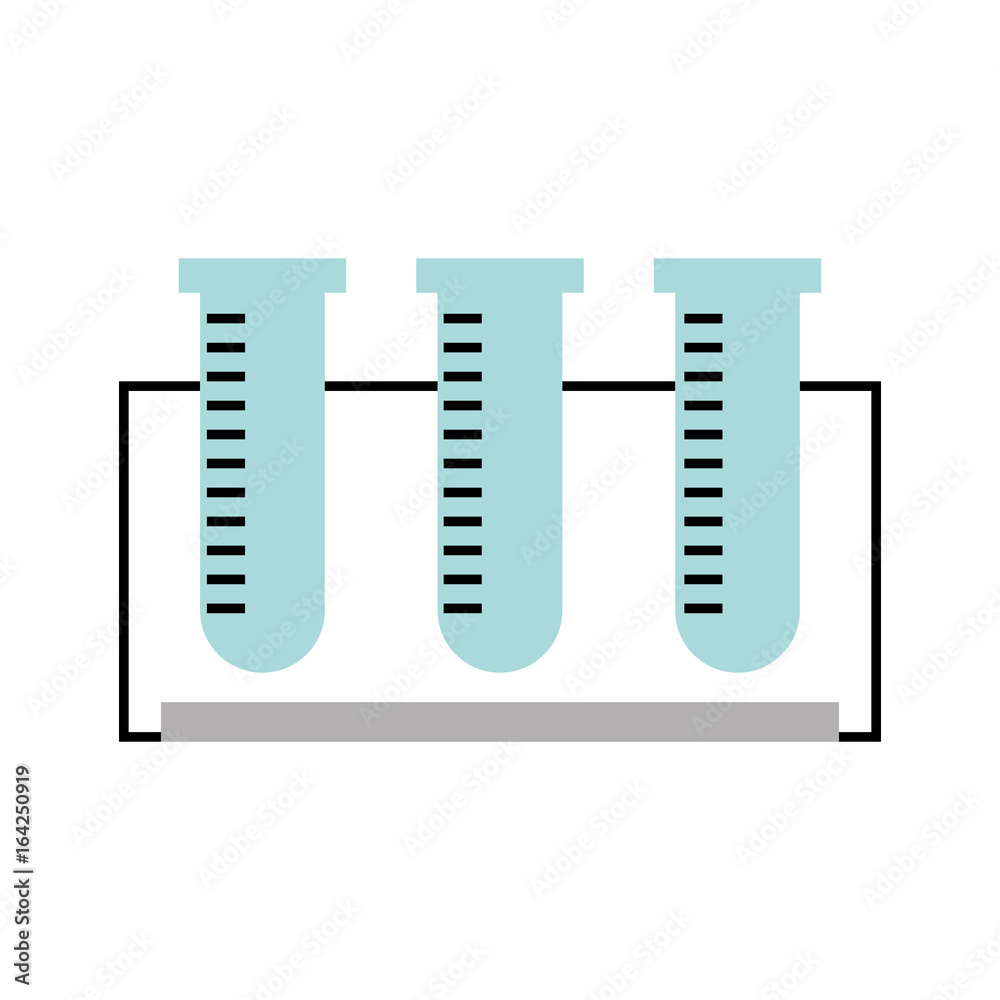 tube test isolated icon vector illustration design