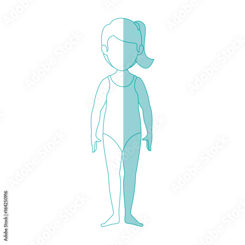 woman wearing swimsuit icon over white background vector illustration