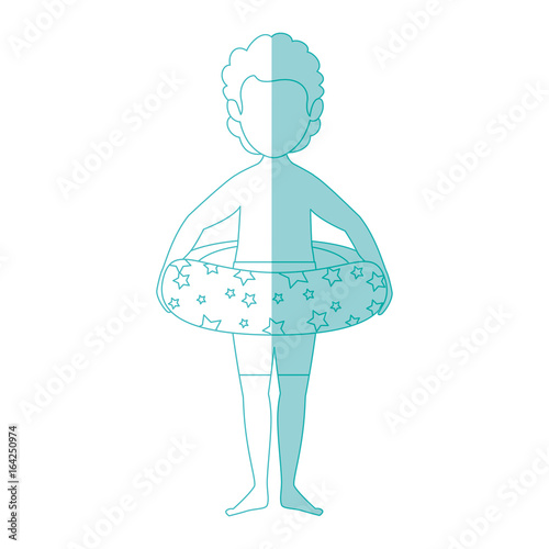 Canvas Print avatar man with a gloat  icon over white background vector illustration