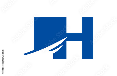 LH Negative Space Square Swoosh Letter Logo Free Download LH Negative Space Square Swoosh Letter Logo - GFXLoad