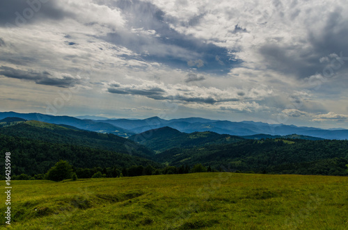 Carpathian mountains landscape in Ukraine in the summer season in Yaremche © zyoma_1986