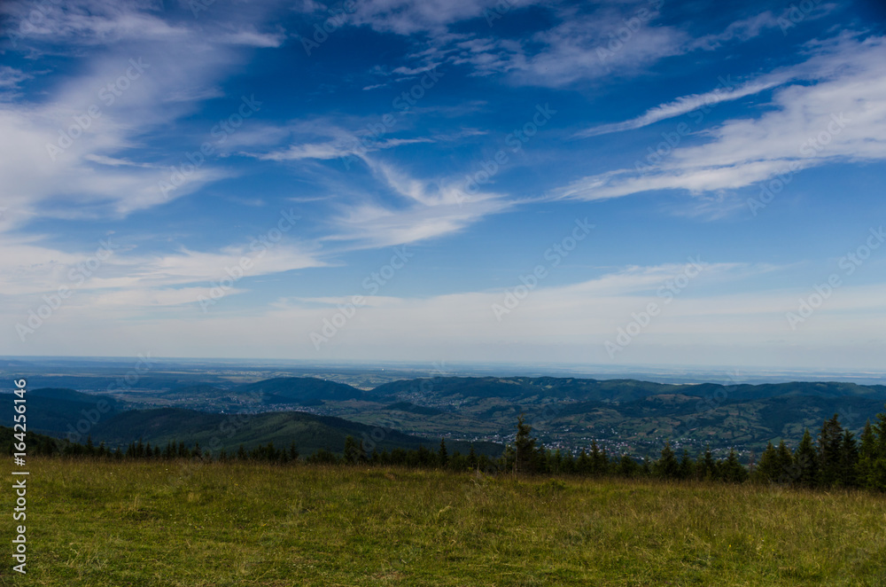 Carpathian mountains landscape in Ukraine in the summer season in Yaremche Carpathian mountains landscape in Ukraine in the summer season in Yaremche