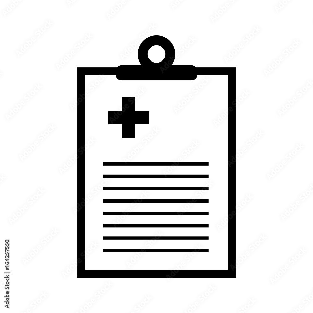 Obraz premium medical order document icon vector illustration design