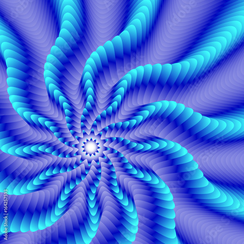Abstract swirl background, vortex, spiral. Colorful vector background. © skaska_i