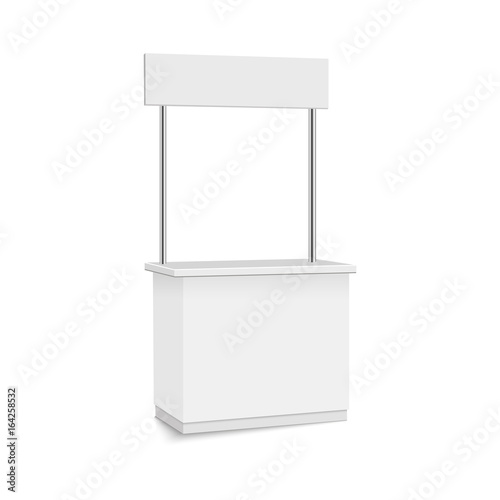Blank Promotion Stand  on a white background. Vector illustration