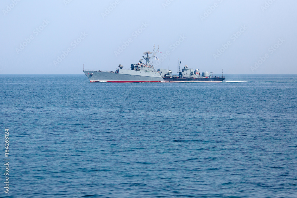 Russian seagoing patrol boat in Black Sea