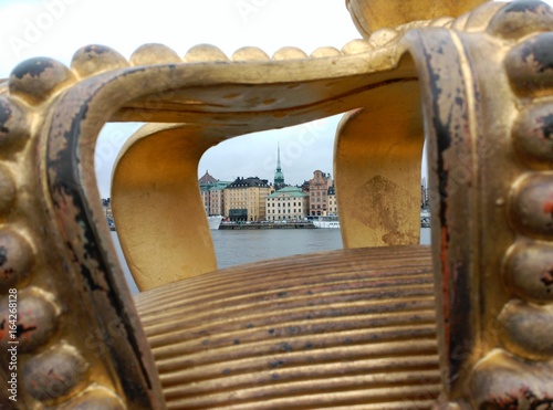 Canvas Print Stockholm in a sweden crown