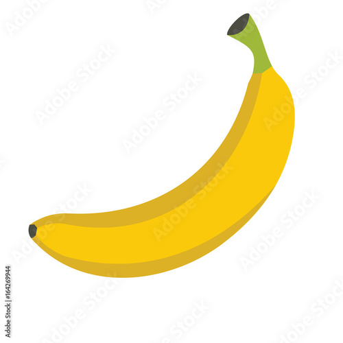 Banana design juicy fresh fruit icon vector template Fototapete