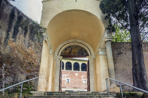 Photography San Saba basilica church in Rome, Italy