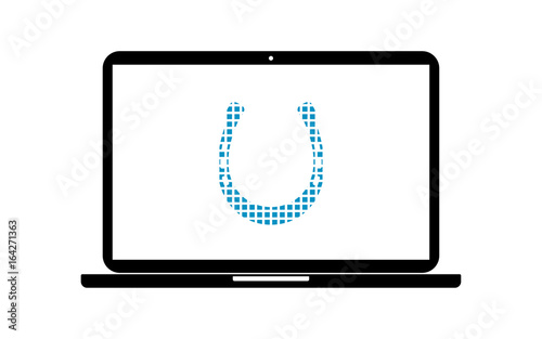 Pixel Icon Laptop - Hufeisen