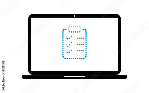 Pixel Icon Laptop - Checkliste