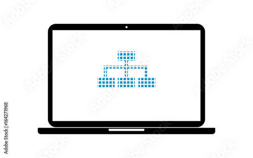 Pixel Icon Laptop - Struktur