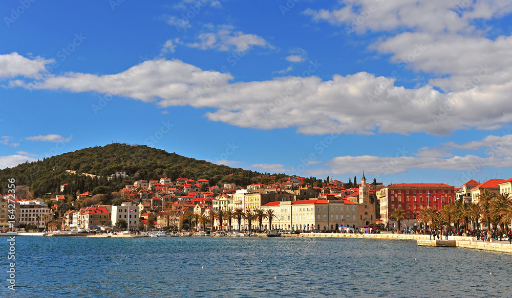 Panorama of Split historical town, Dalmatia
