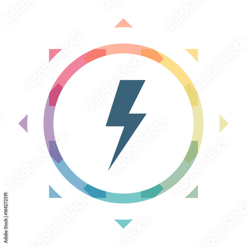 buntes Symbol - Blitz