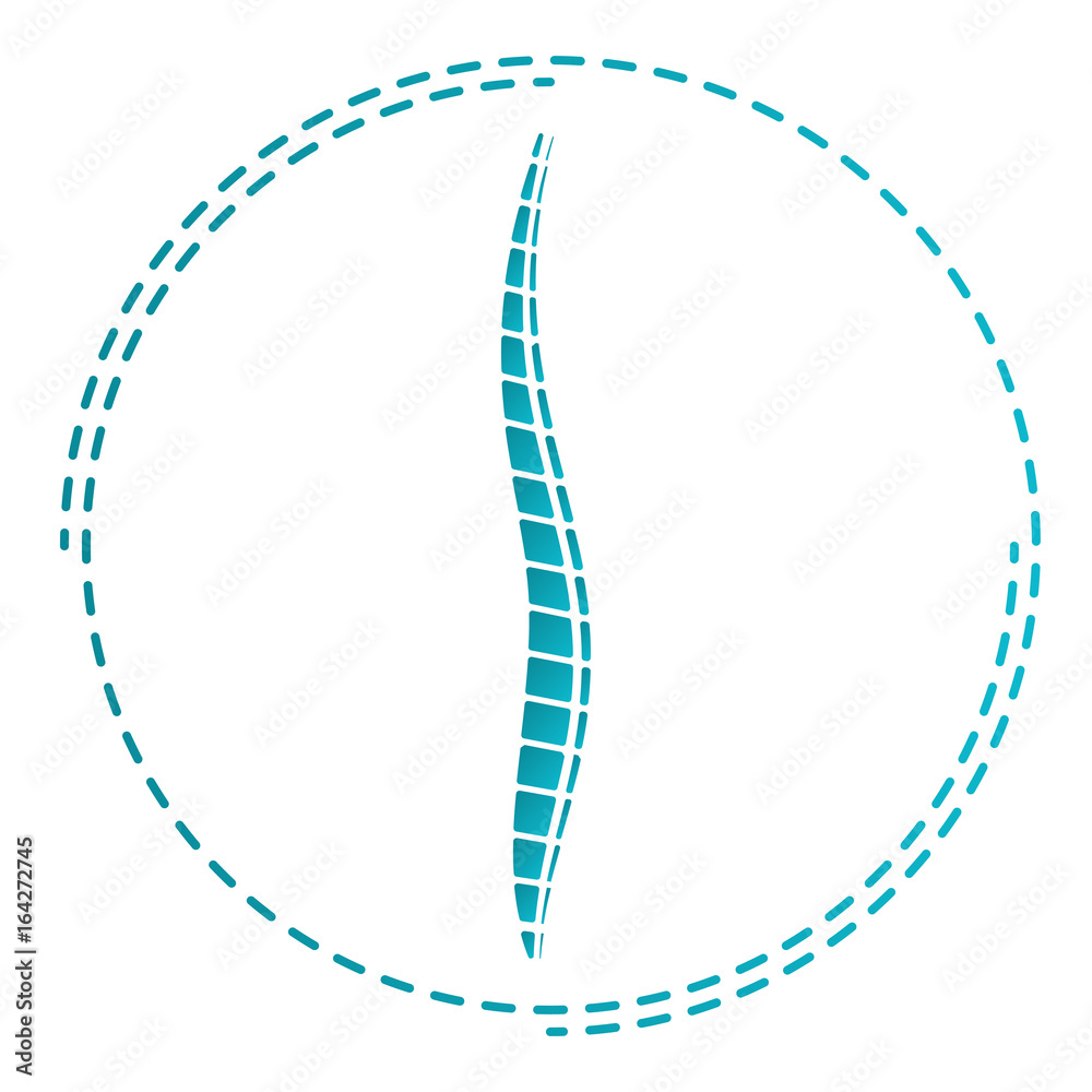Logo of the doctor orthopedist. Symbol of Orthopedics Medicine. Icon Spine