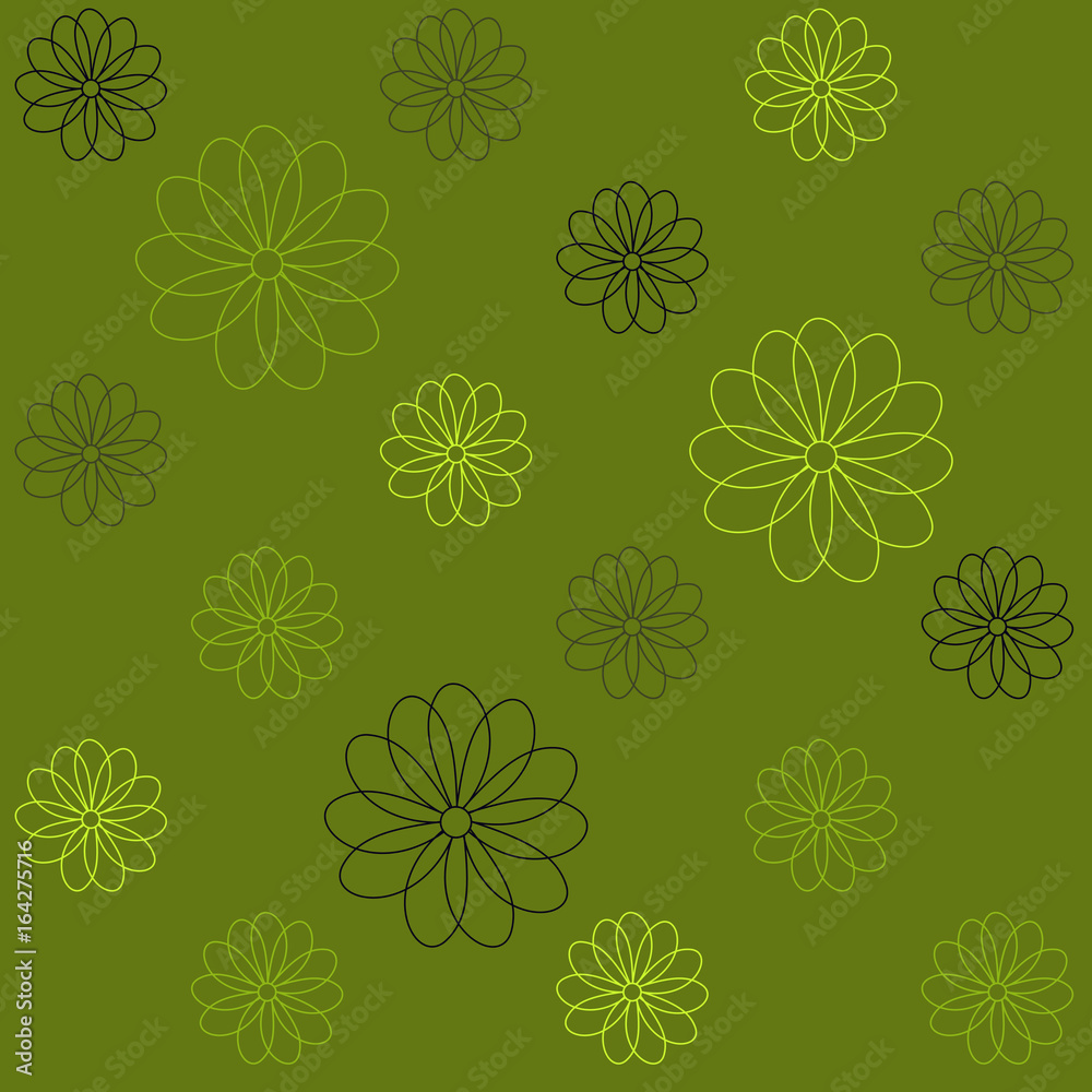 Floral repeatable background for wallpapers, banners and covers