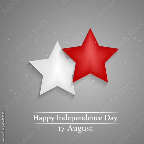 illustration of Indonesia Independence Day background 17th of August