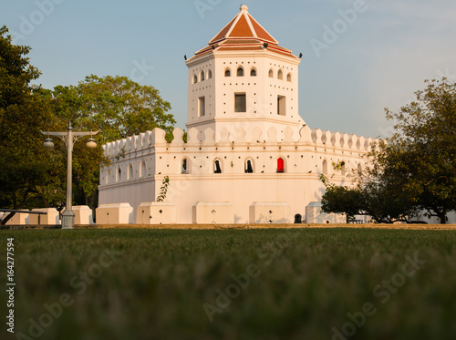 Photography Pom Phra Sumen or Pra Sumen Fort, Bangkok, Thailand
