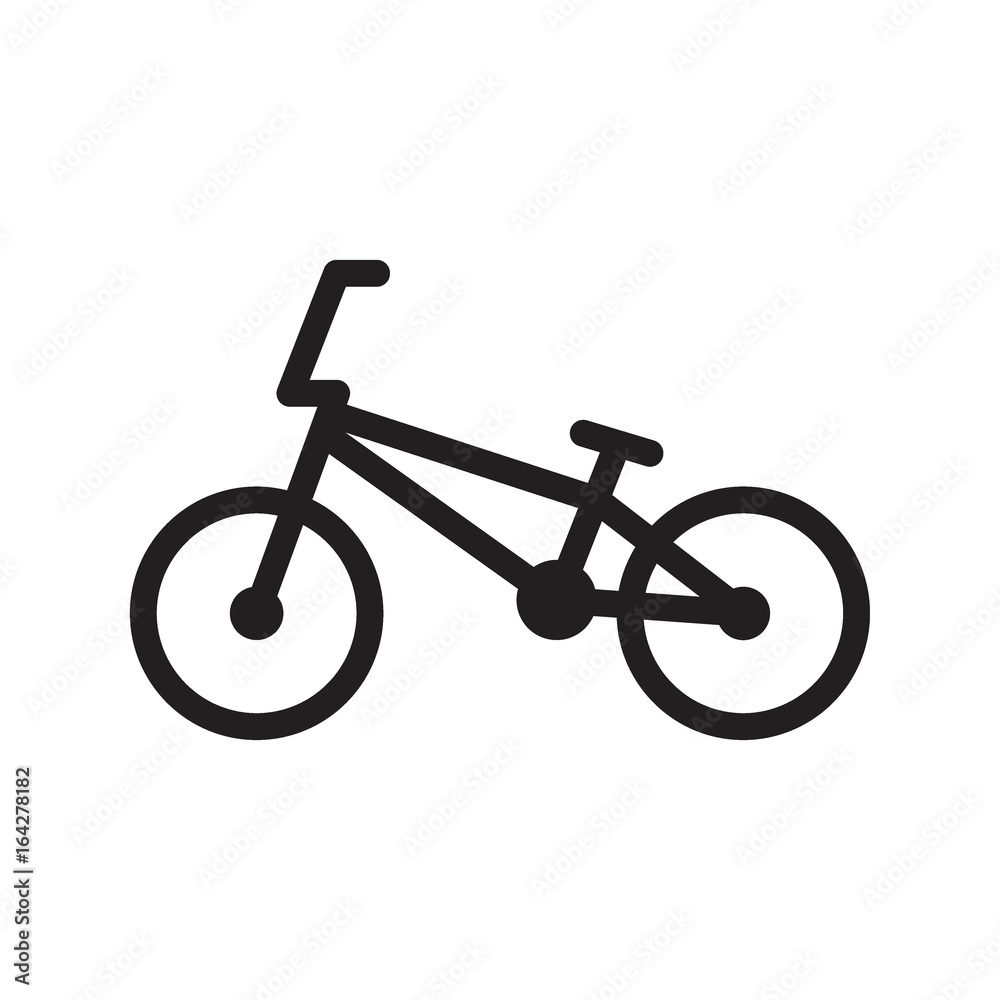 Simple vector icon of BMX bike Stock Vector | Adobe Stock