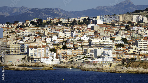 Fototapeta Naklejka Na Ścianę i Meble -  MarsFrance. Marseilles. Cityscape.