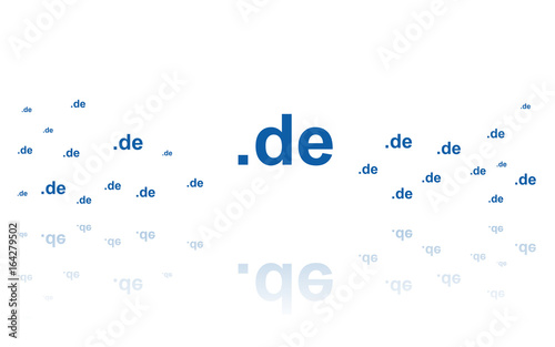 Domain .de Reflektierend Weiss