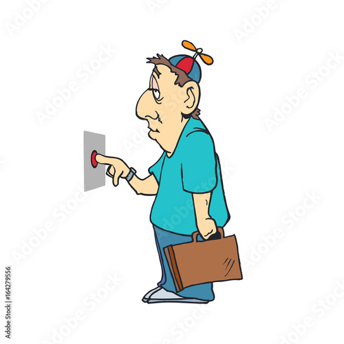 casual friday cartoon character . Vector Illustration design.