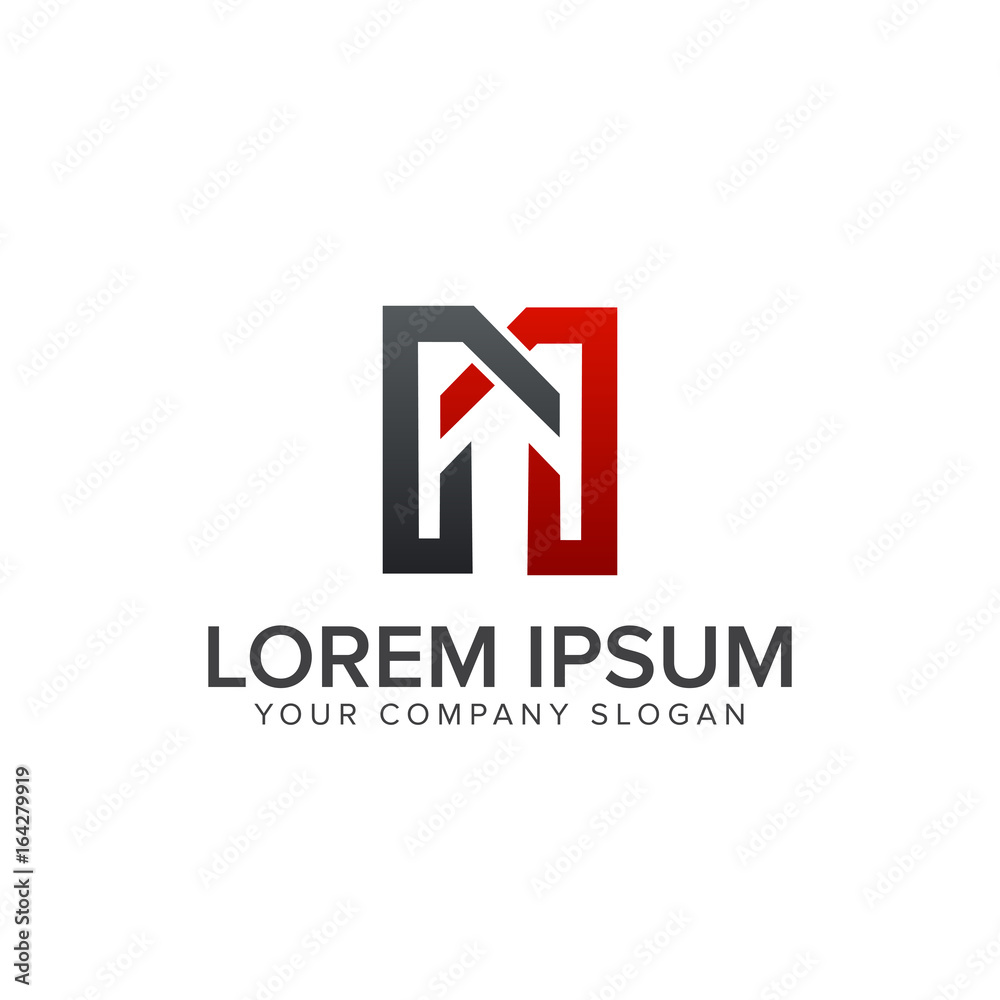 letter m with arrow logo design concept template letter m with arrow logo design concept template