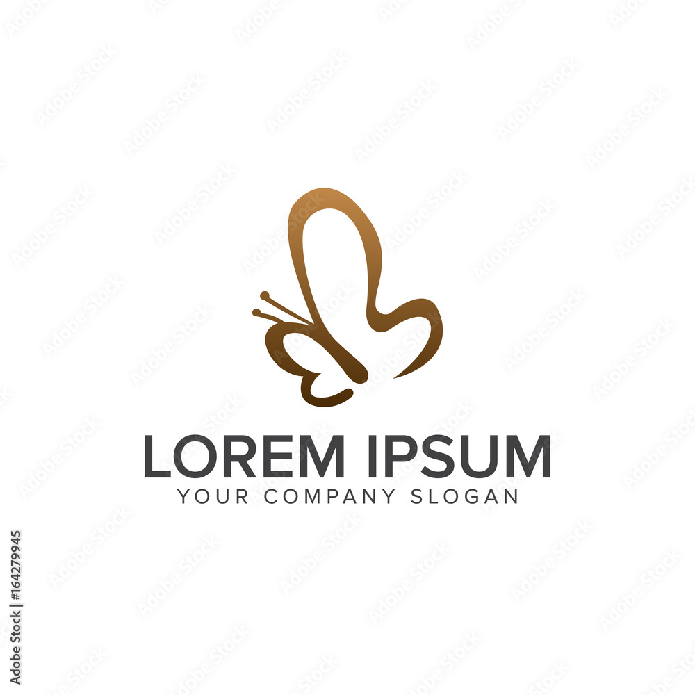 butterfly logo. Spa and Esthetics Cosmetics and beauty logo design concept template butterfly logo. Spa and Esthetics Cosmetics and beauty logo design concept template