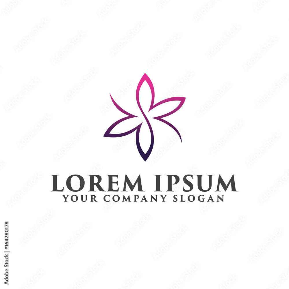 Wedding Spa logo design concept template