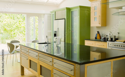 Fototapeta Naklejka Na Ścianę i Meble -  Contemporary Kitchen Design Interior. Luxury kitchen