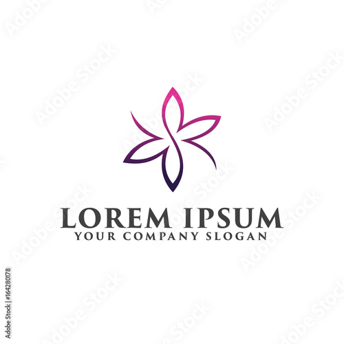 Wedding Spa logo design concept template