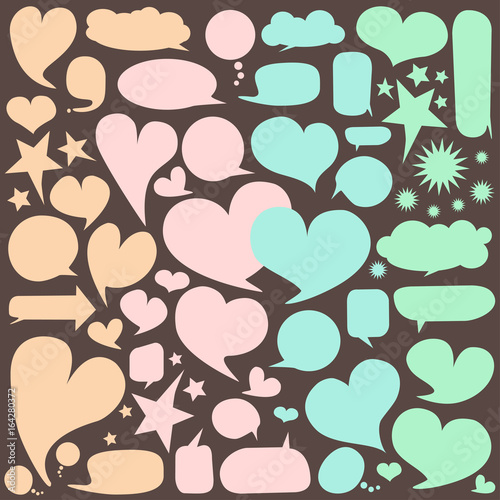 Set of  speech bubbles 