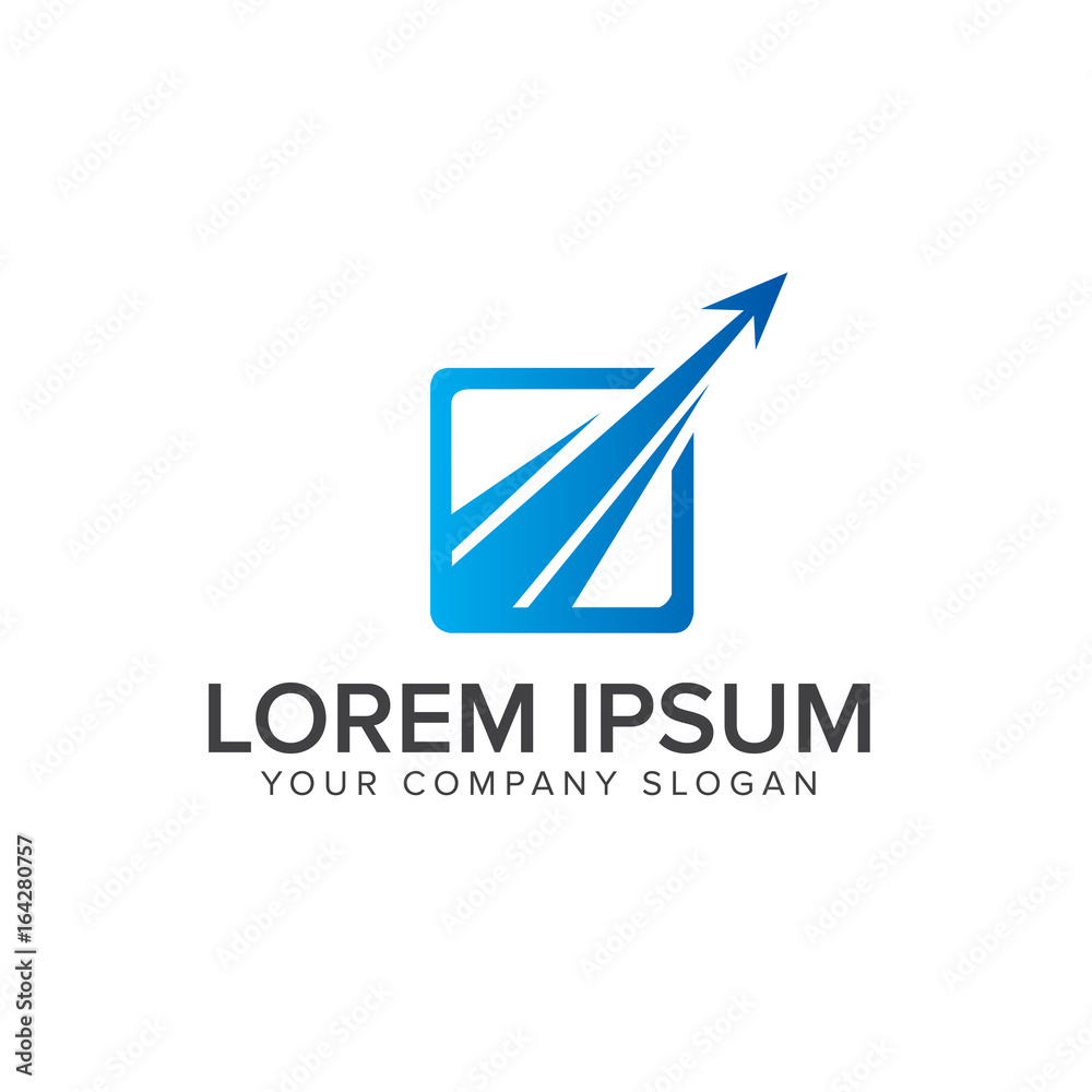 luxury modern arrow logo design concept template. luxury modern arrow logo design concept template.
