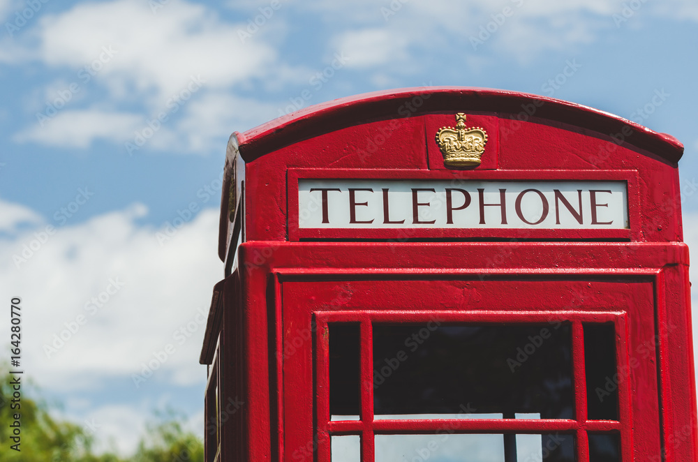 Traditional british telephone booth Traditional british telephone booth