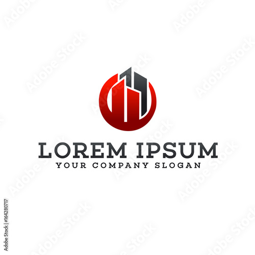 Free Download building logo. Real estate logo. Architectural Construction logo design concept template - GFXLoad
