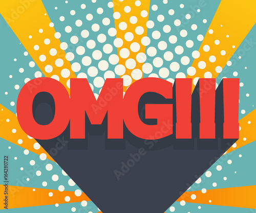 abstract omg background comic book