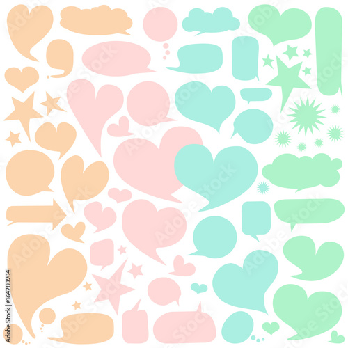 Set of  speech bubbles 